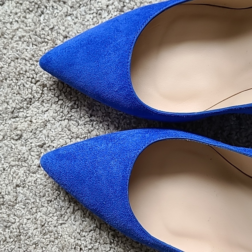 🌟Host Pick🌟 L.K. Bennett Fern Blue Suede Court Heels - Picture 10 of 14
